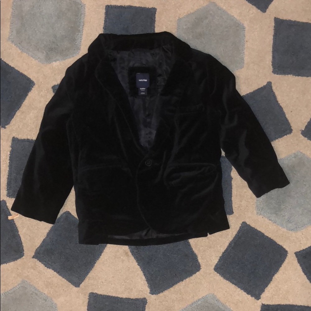 Baby gap boys 2T velvet machine washable sportcoat